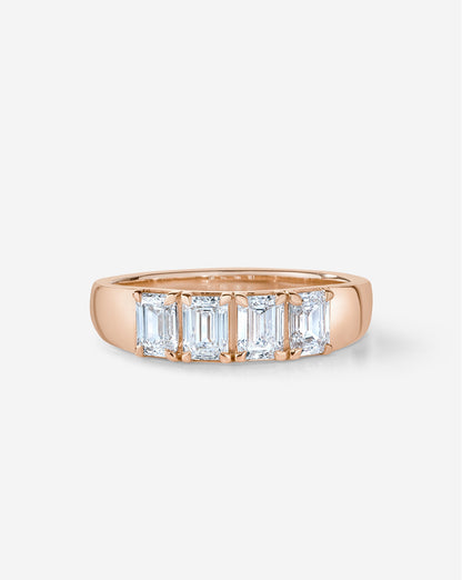 TCW Round Half Eternity Lab Grown Diamond Wedding Band