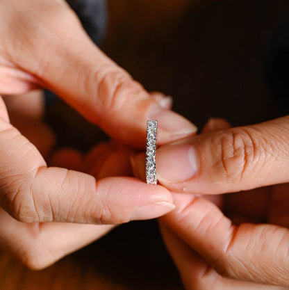 0.5 TCW Heart Full Eternity Moissanite Wedding Band