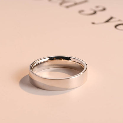 0.05 TCW Round Moissanite Minimalist Men's Wedding Band