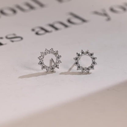 0.4 TCW Round Moissanite Stud Earrings
