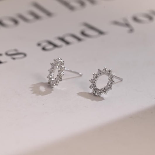 0.4 TCW Round Moissanite Stud Earrings