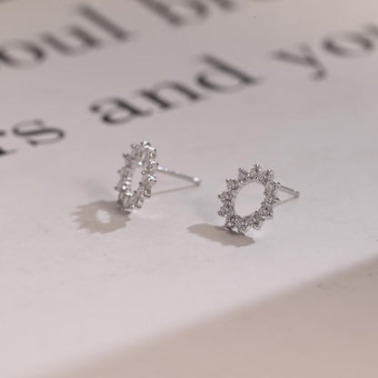0.4 TCW Round Moissanite Stud Earrings