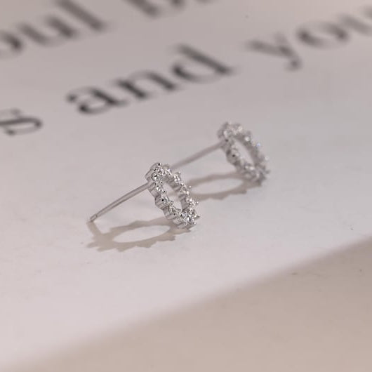 0.4 TCW Round Moissanite Stud Earrings