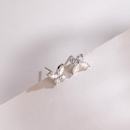 0.4 TCW Round & Marquise Moissanite Bezel Hoop Earrings