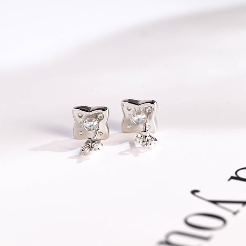0.8 TCW Round Moissanite Stud Earrings