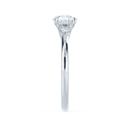 1.2 CT Round Solitaire Moissanite Engagement Ring