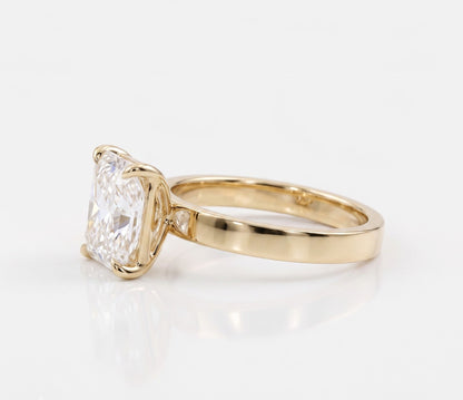 2 CT Radiant Solitaire Moissanite Engagement Ring