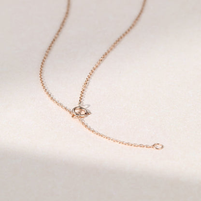 Round Cut Solitaire Moissanite Necklace For Women