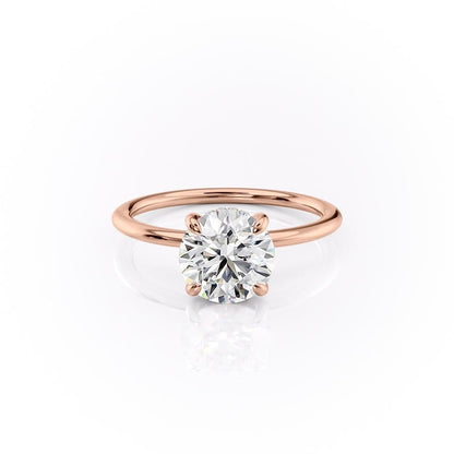 1.6 CT Round Cut Solitaire Hidden Halo Setting Moissanite Engagement Ring 10