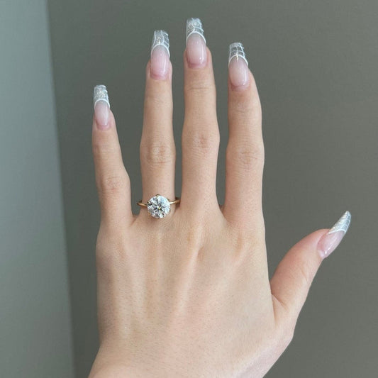 3 CT Round Multi Stone Moissanite Engagement Ring