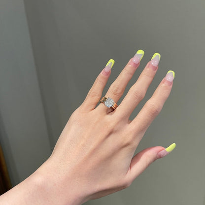 3 CT Cushion Hidden Halo Moissanite Engagement Ring