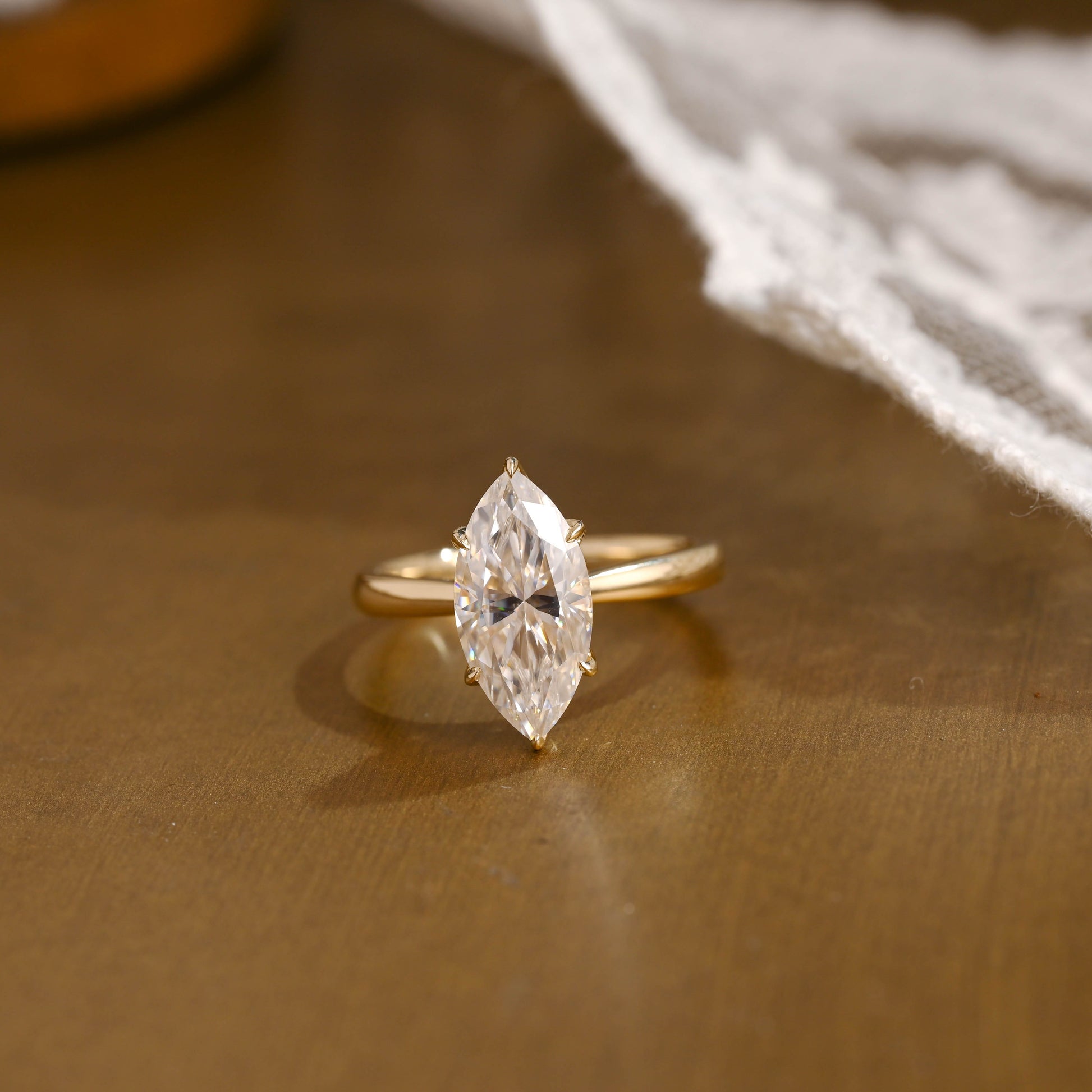 2 CT Emerald Pave Moissanite Engagement Ring