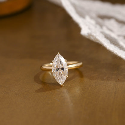 2 CT Emerald Pave Moissanite Engagement Ring