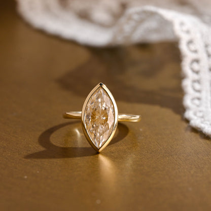 2 CT Emerald Pave Moissanite Engagement Ring