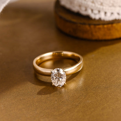 2 CT Emerald Pave Moissanite Engagement Ring