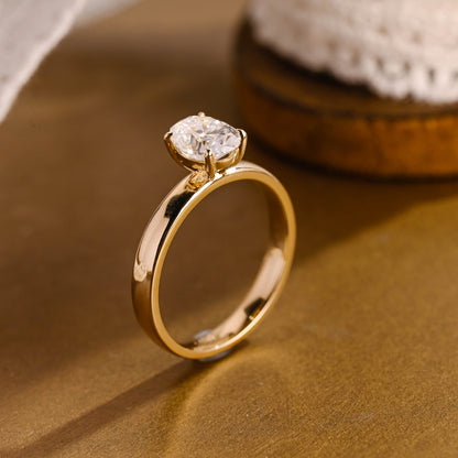 2 CT Emerald Pave Moissanite Engagement Ring