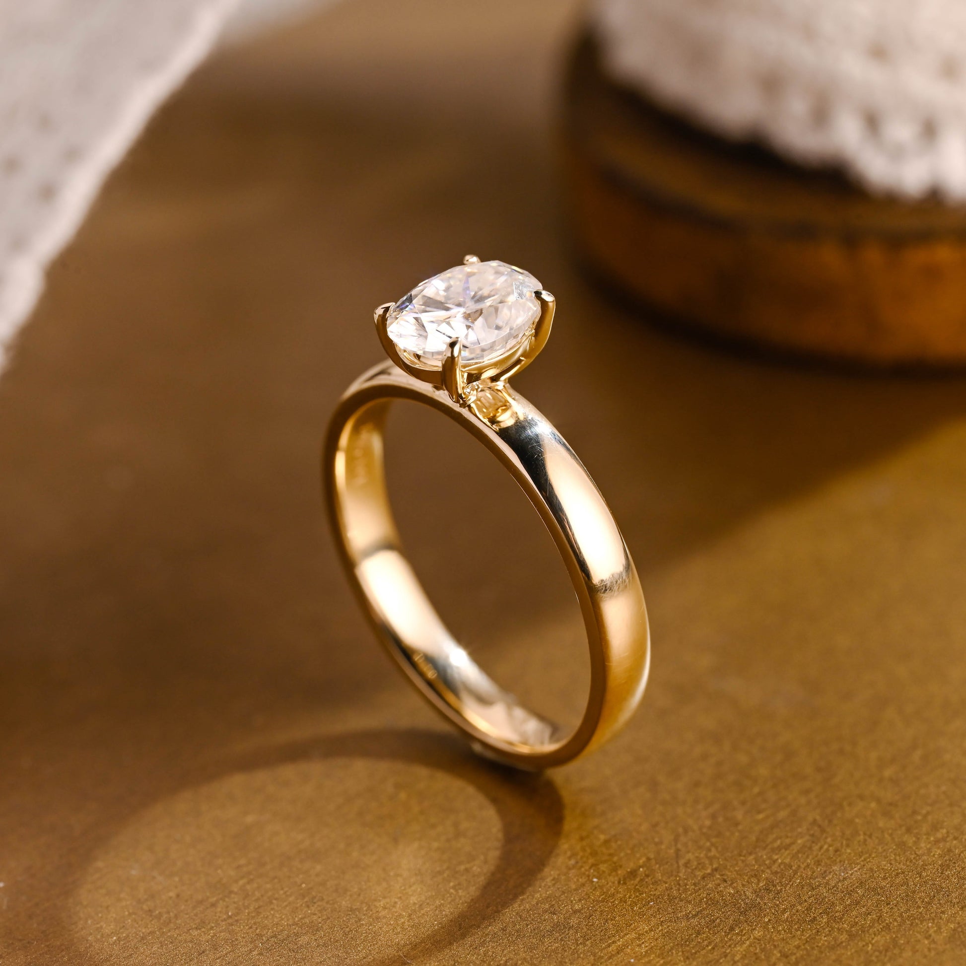 2 CT Emerald Pave Moissanite Engagement Ring