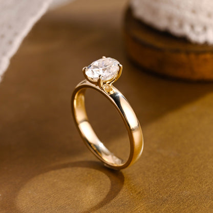 2 CT Emerald Pave Moissanite Engagement Ring