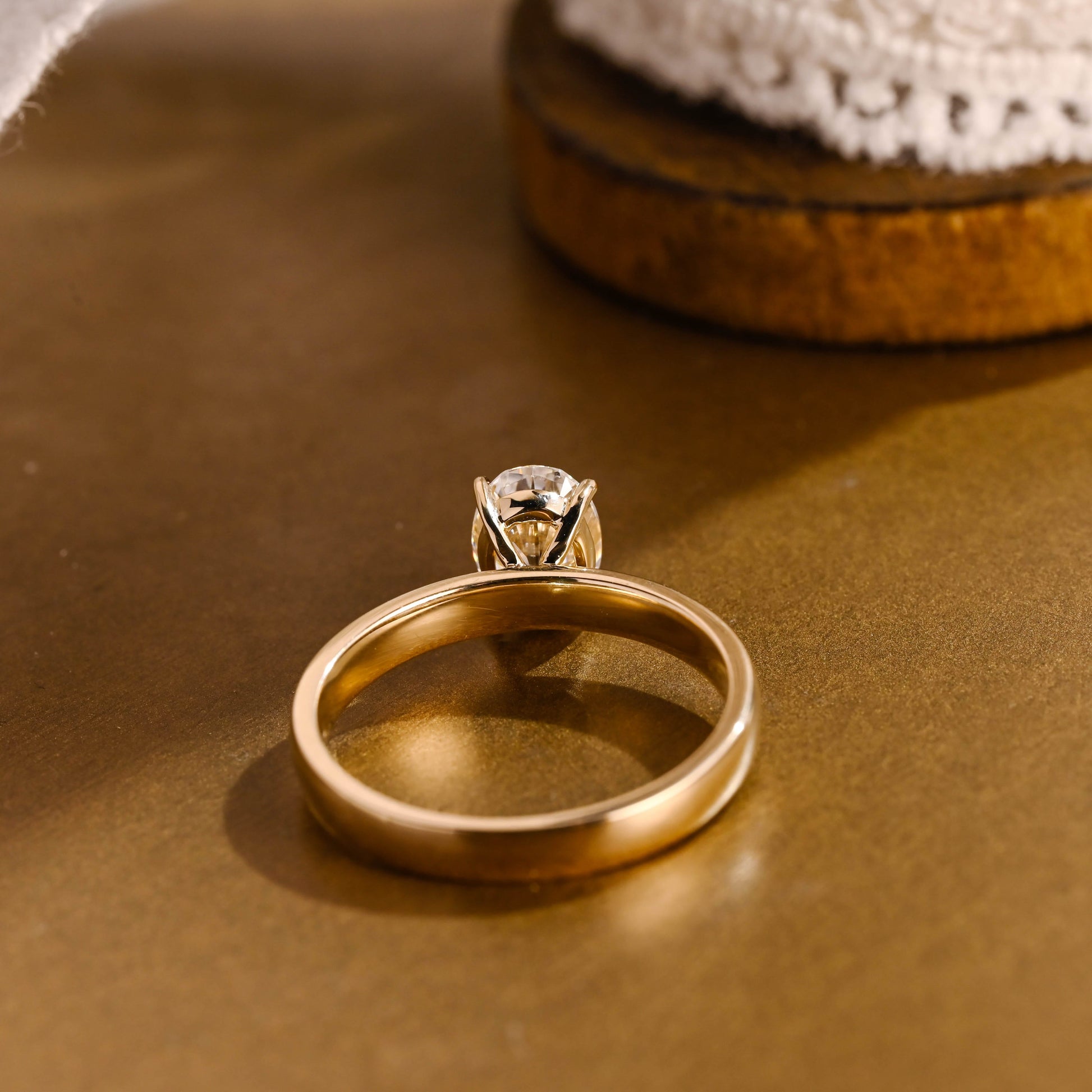 2 CT Emerald Pave Moissanite Engagement Ring
