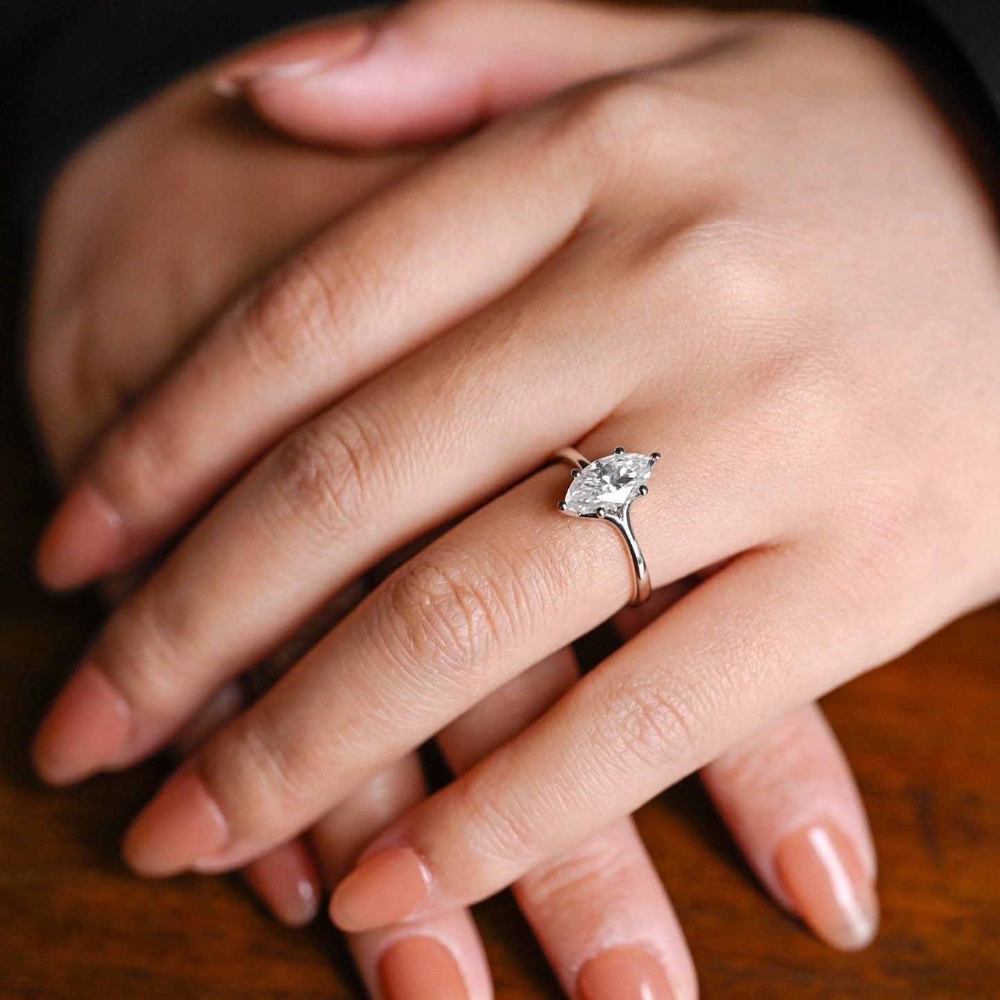 2 CT Emerald Pave Moissanite Engagement Ring
