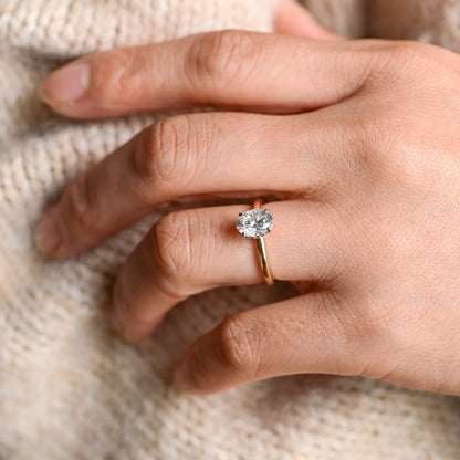 2 CT Emerald Pave Moissanite Engagement Ring