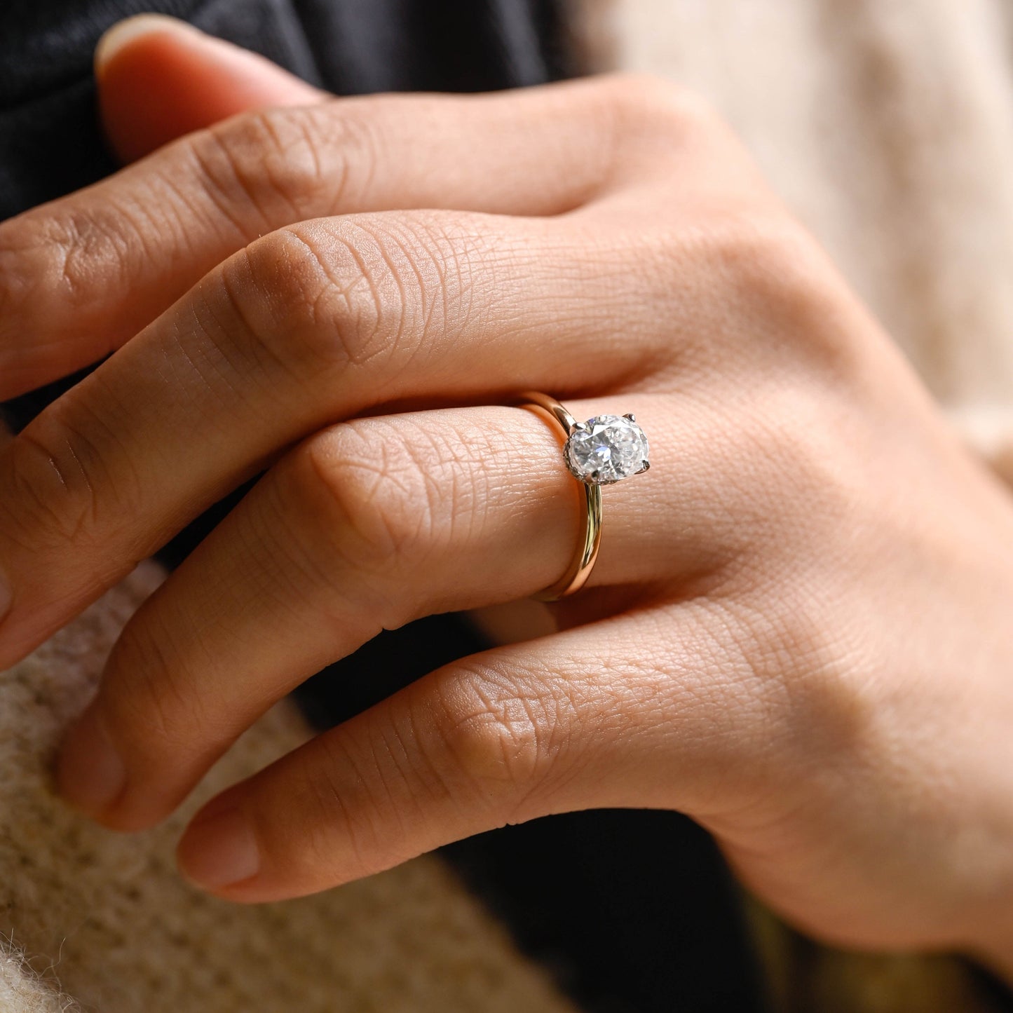 2 CT Emerald Pave Moissanite Engagement Ring