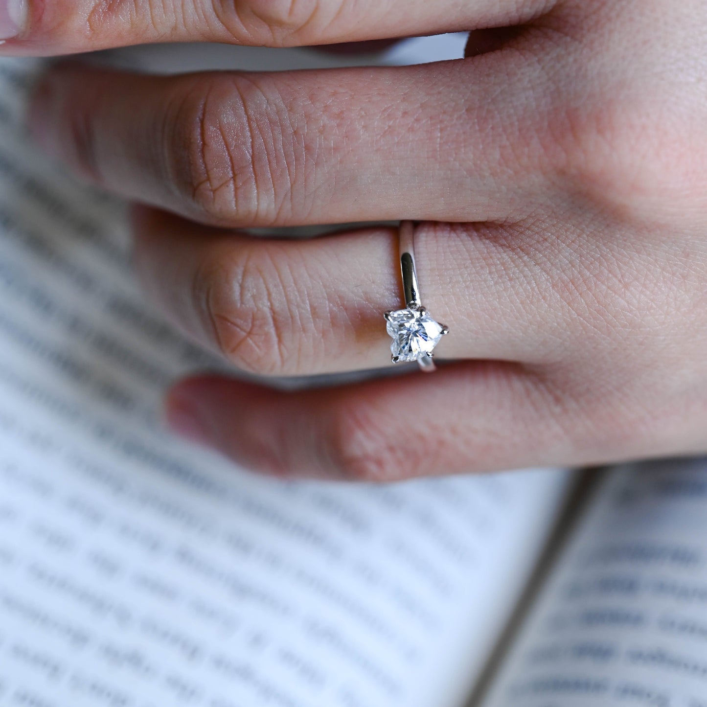 2 CT Emerald Pave Moissanite Engagement Ring