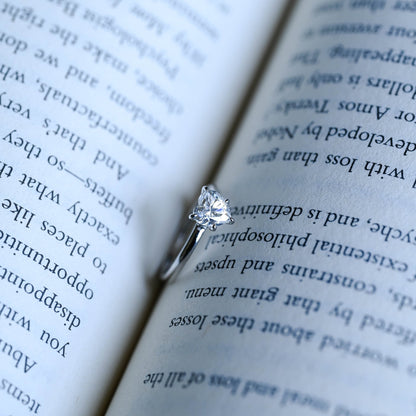2 CT Emerald Pave Moissanite Engagement Ring