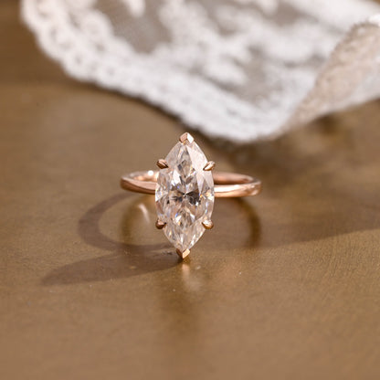 2 CT Emerald Pave Moissanite Engagement Ring