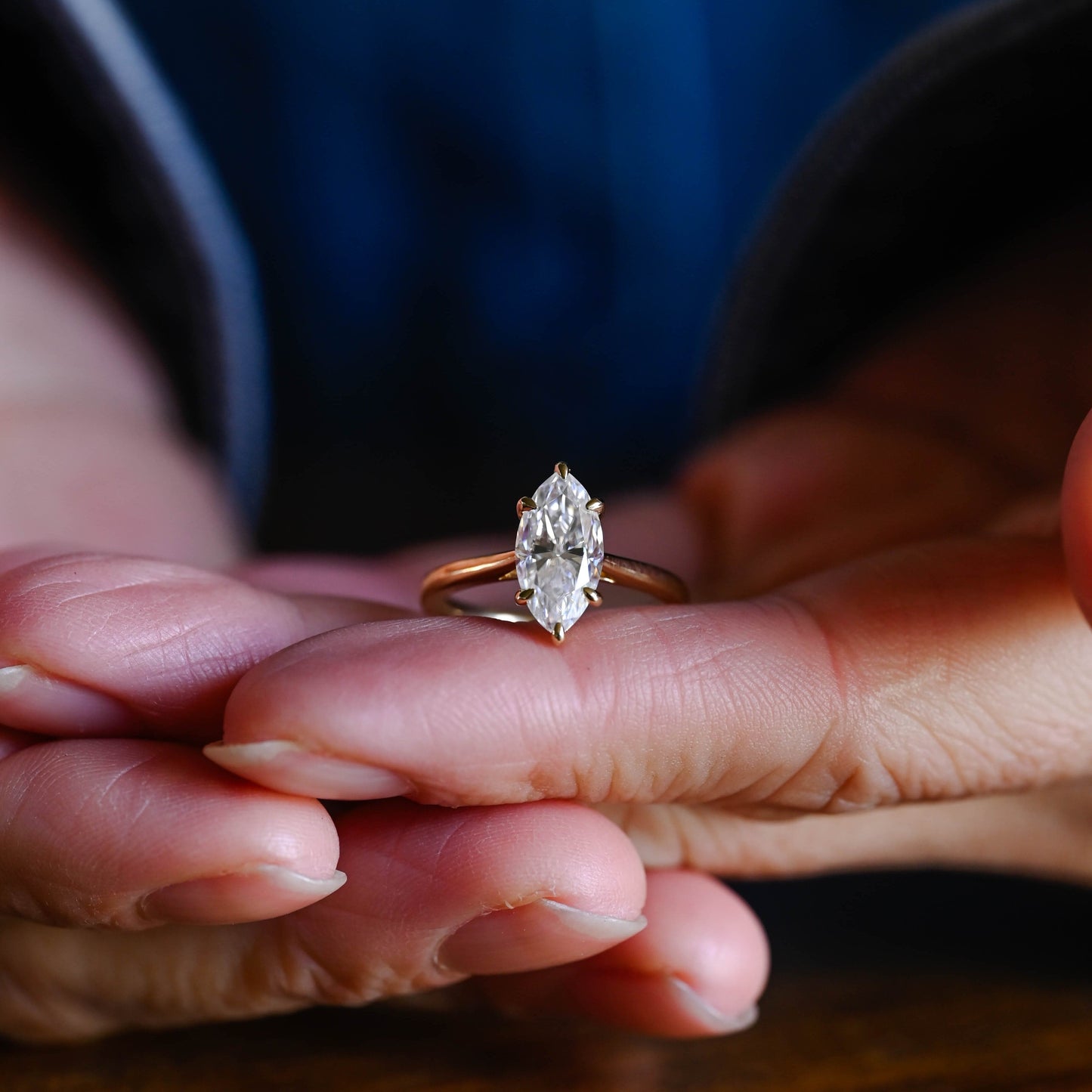 2 CT Emerald Pave Moissanite Engagement Ring