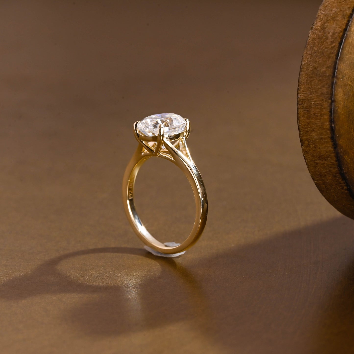 2 CT Emerald Pave Moissanite Engagement Ring