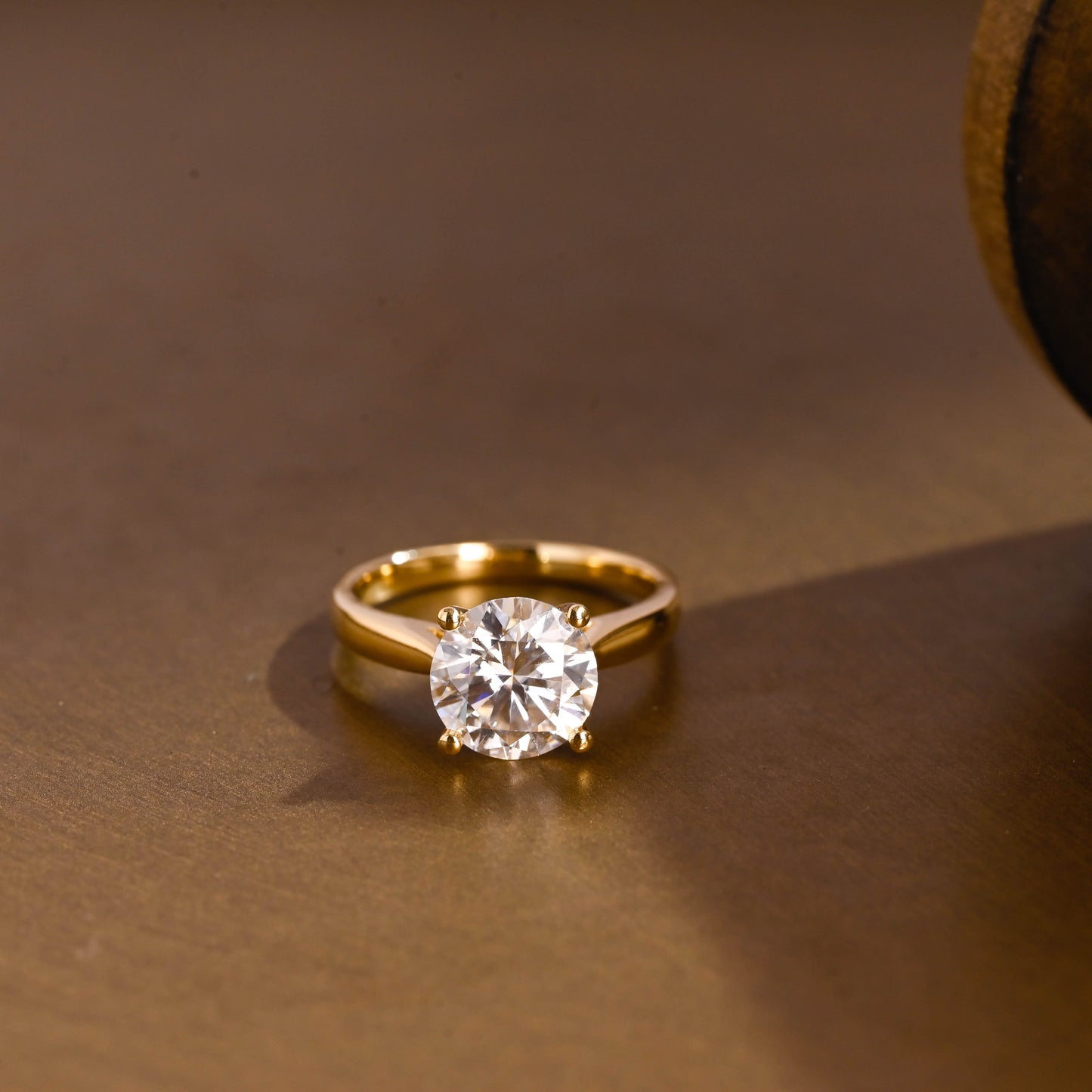 2 CT Emerald Pave Moissanite Engagement Ring