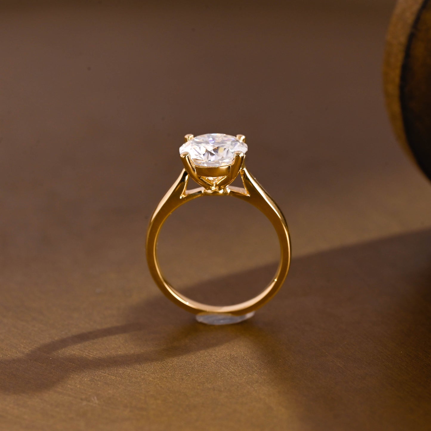2 CT Emerald Pave Moissanite Engagement Ring