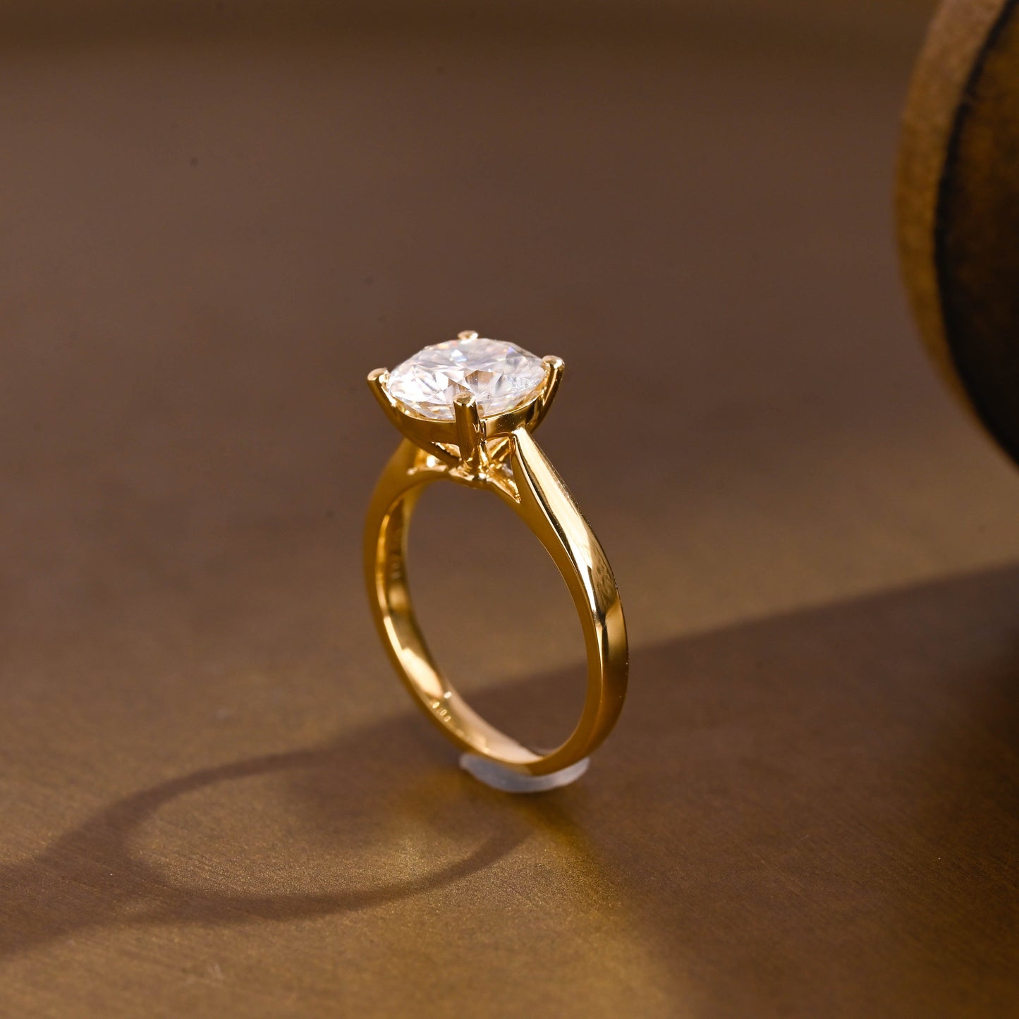2 CT Emerald Pave Moissanite Engagement Ring
