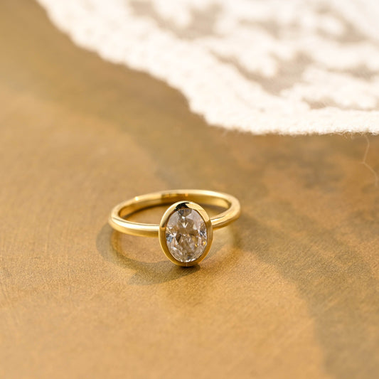 2 CT Emerald Pave Moissanite Engagement Ring