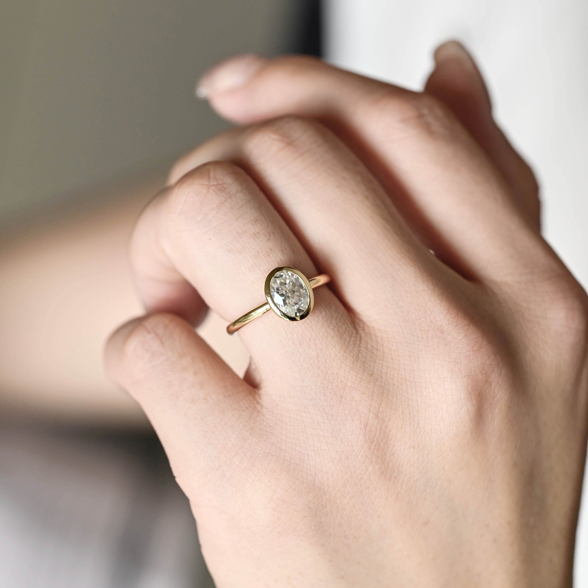 2 CT Emerald Pave Moissanite Engagement Ring
