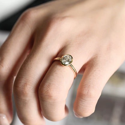 2 CT Emerald Pave Moissanite Engagement Ring