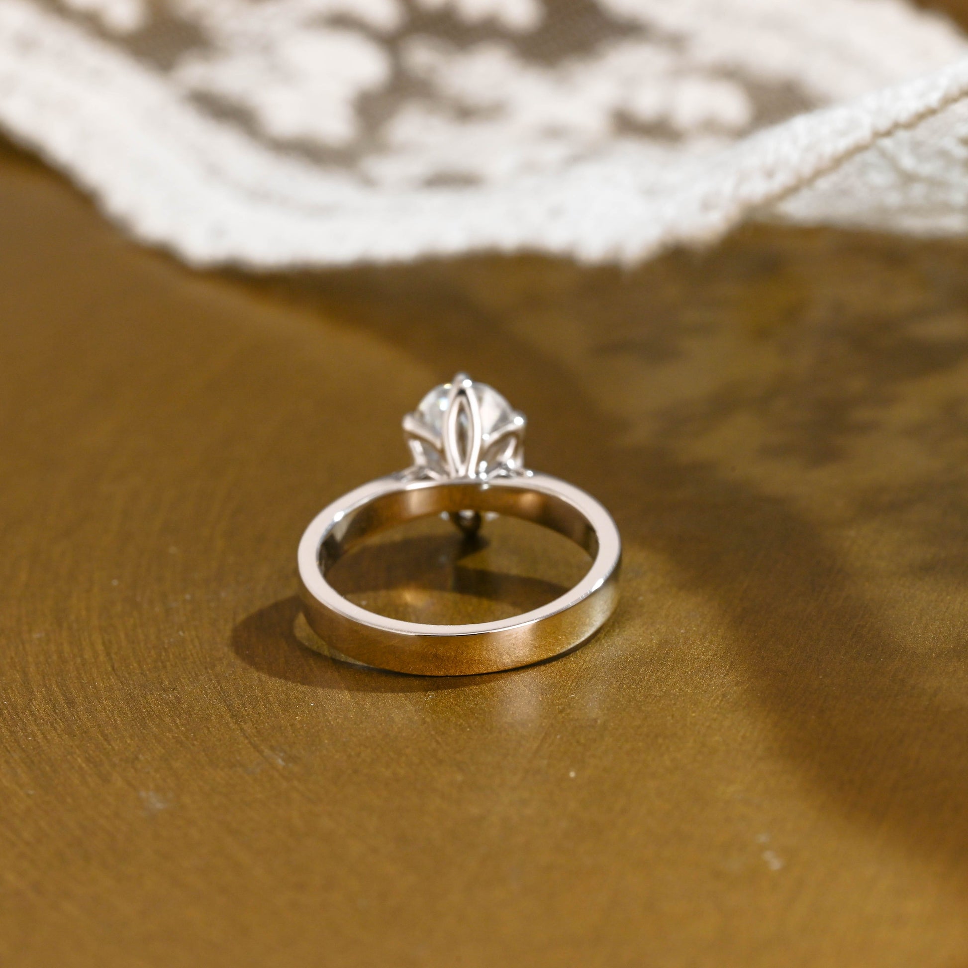 2 CT Emerald Pave Moissanite Engagement Ring