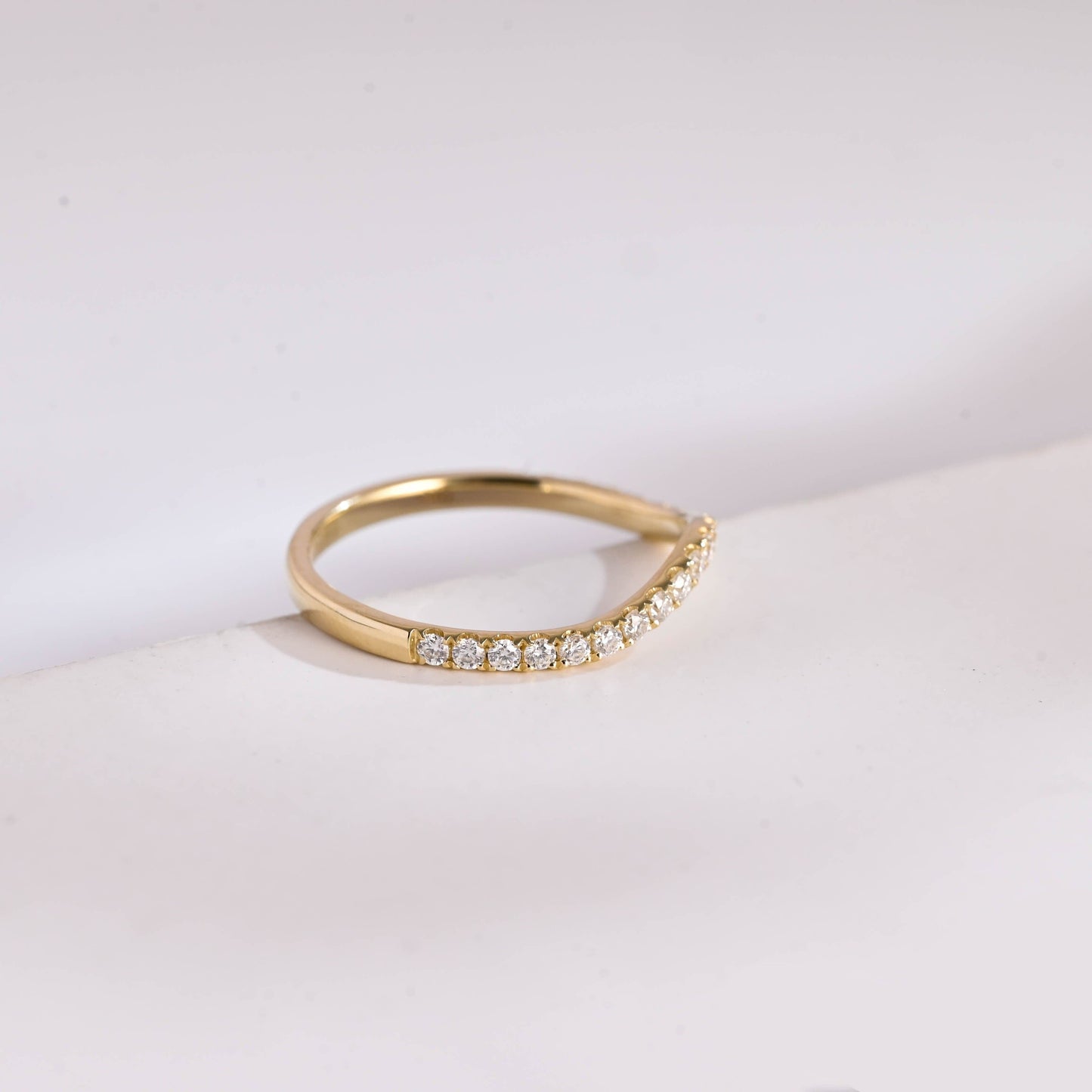 0.15 TCW Round Milgrain Lab Grown Diamond Wedding Band