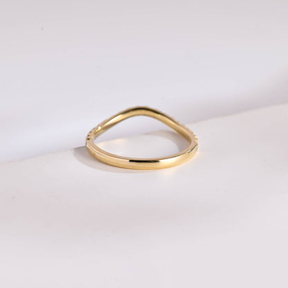 0.15 TCW Round Milgrain Lab Grown Diamond Wedding Band