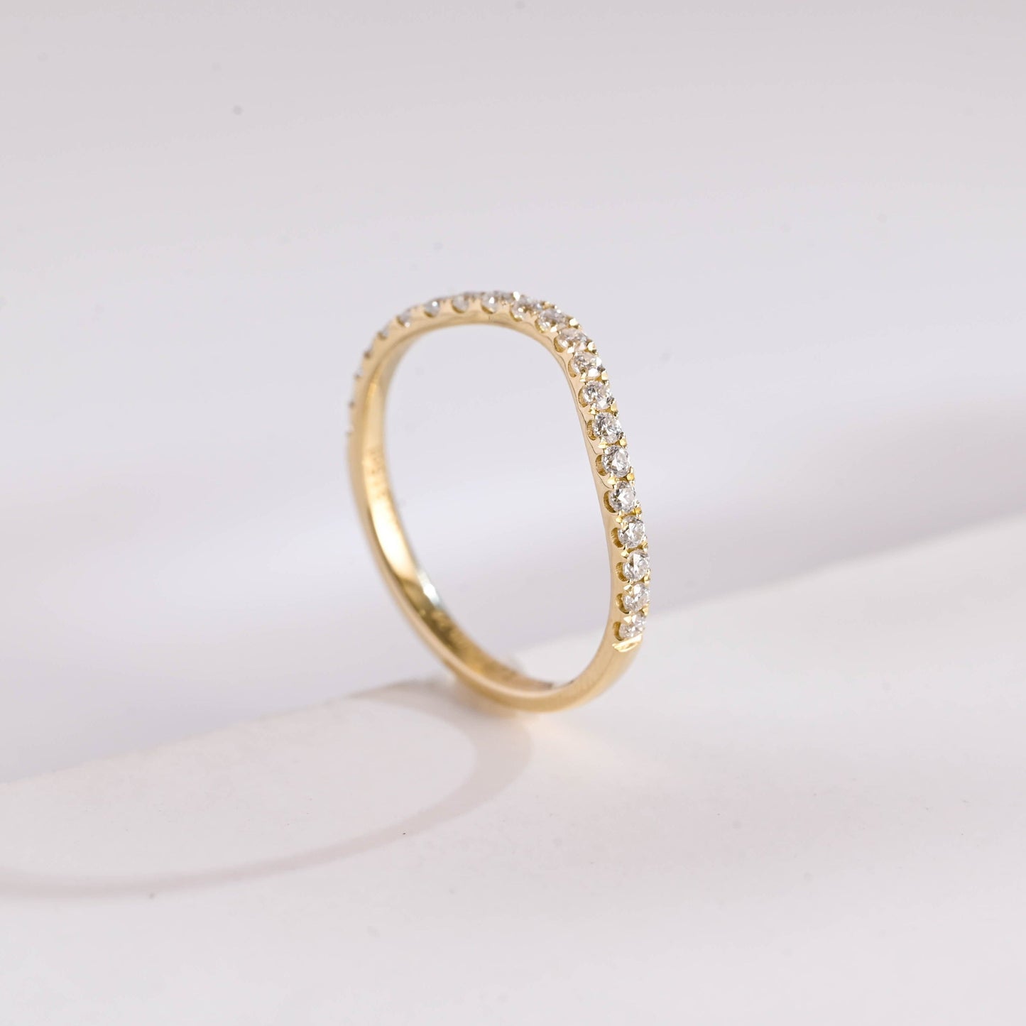0.15 TCW Round Milgrain Lab Grown Diamond Wedding Band
