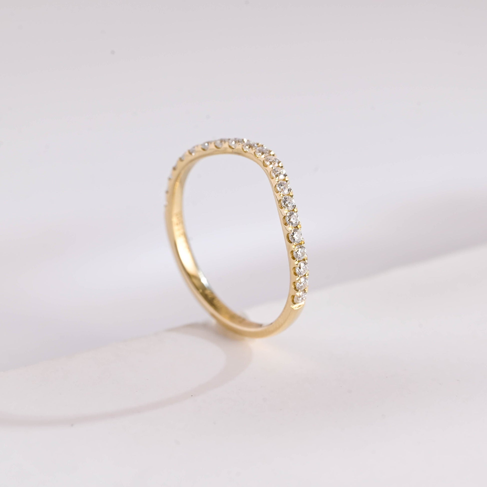 0.15 TCW Round Milgrain Lab Grown Diamond Wedding Band