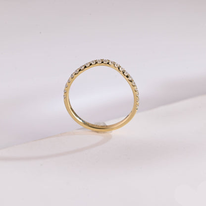 0.15 TCW Round Milgrain Lab Grown Diamond Wedding Band