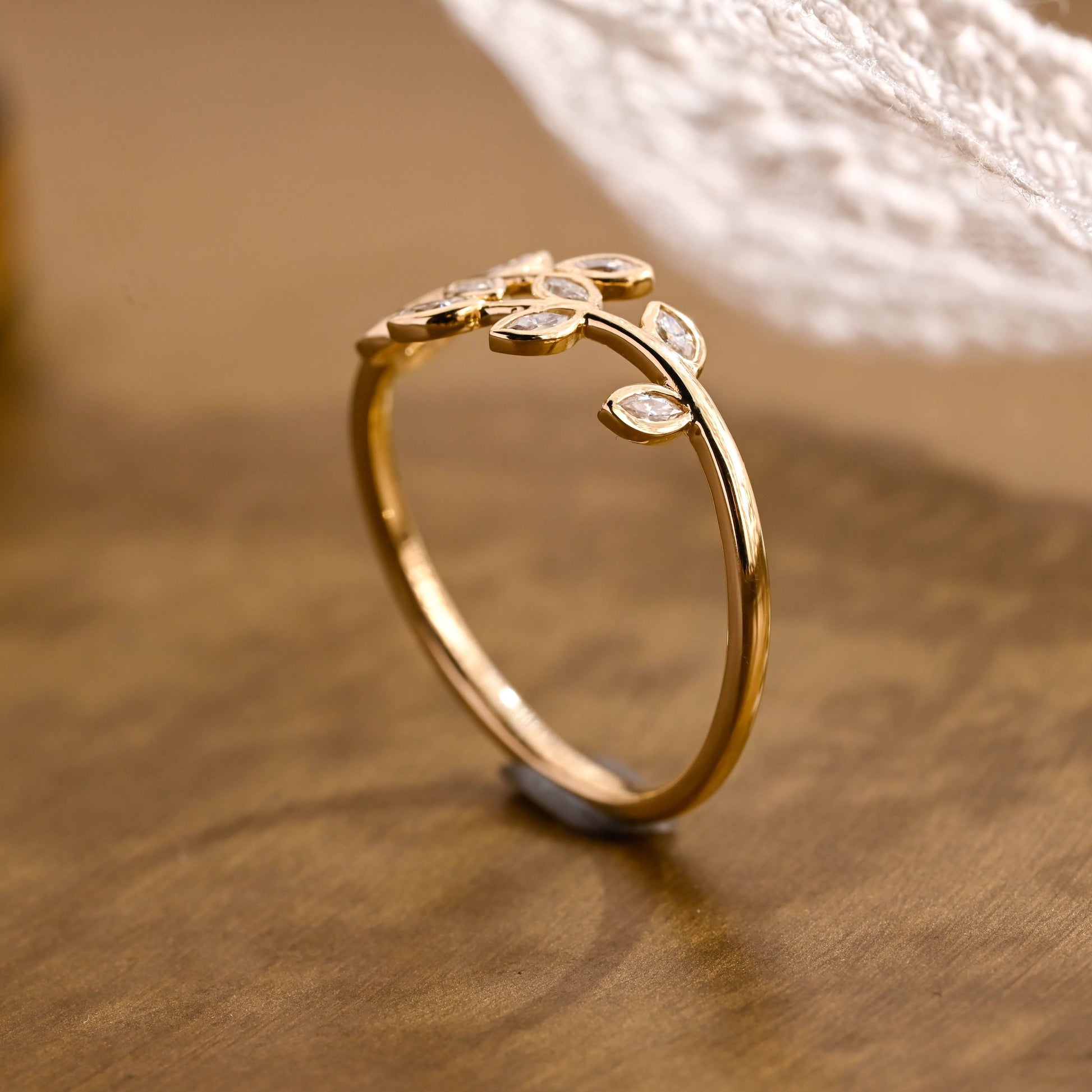 0.15 TCW Round Milgrain Lab Grown Diamond Wedding Band