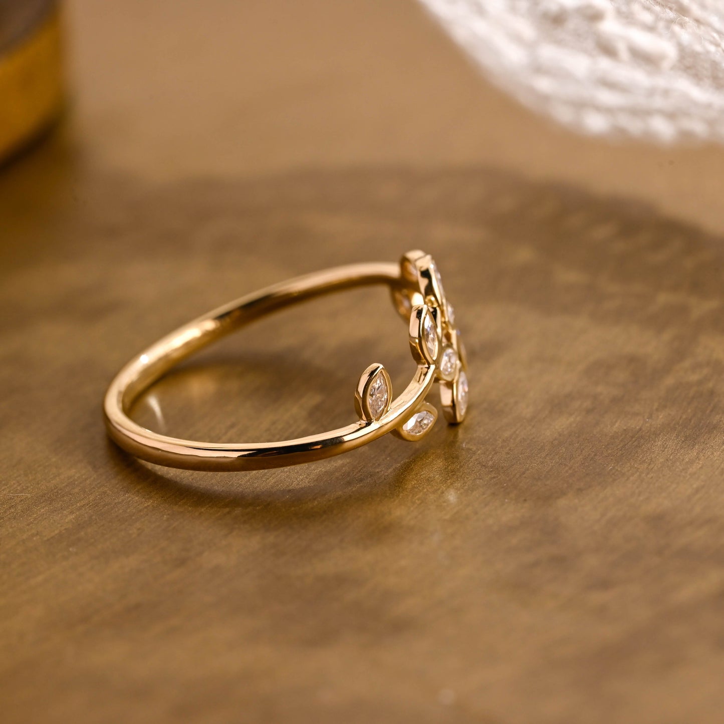 0.15 TCW Round Milgrain Lab Grown Diamond Wedding Band