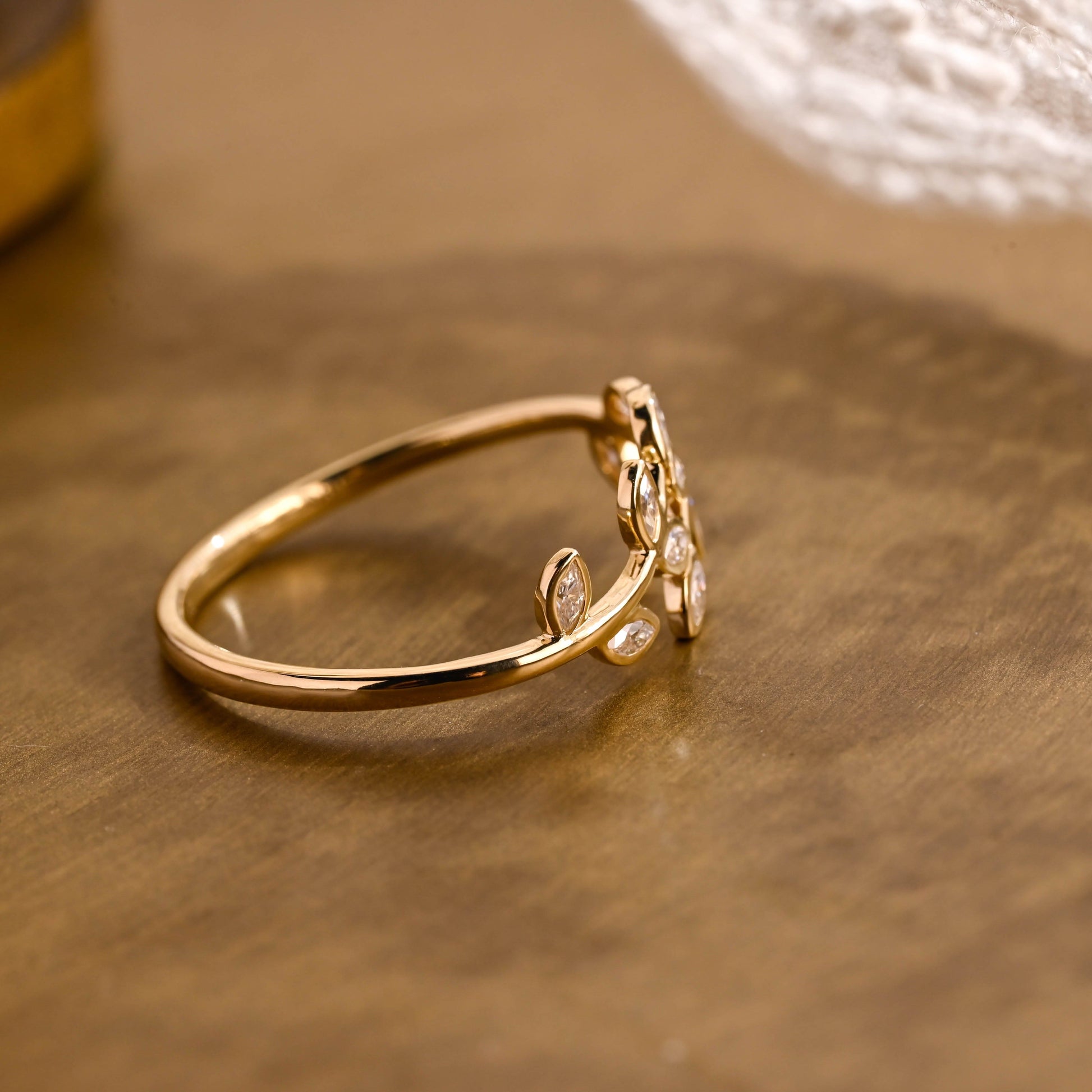 0.15 TCW Round Milgrain Lab Grown Diamond Wedding Band