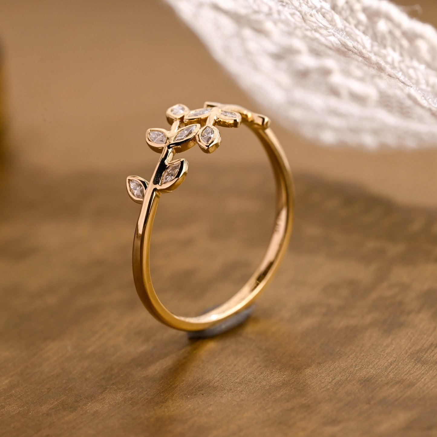 0.15 TCW Round Milgrain Lab Grown Diamond Wedding Band