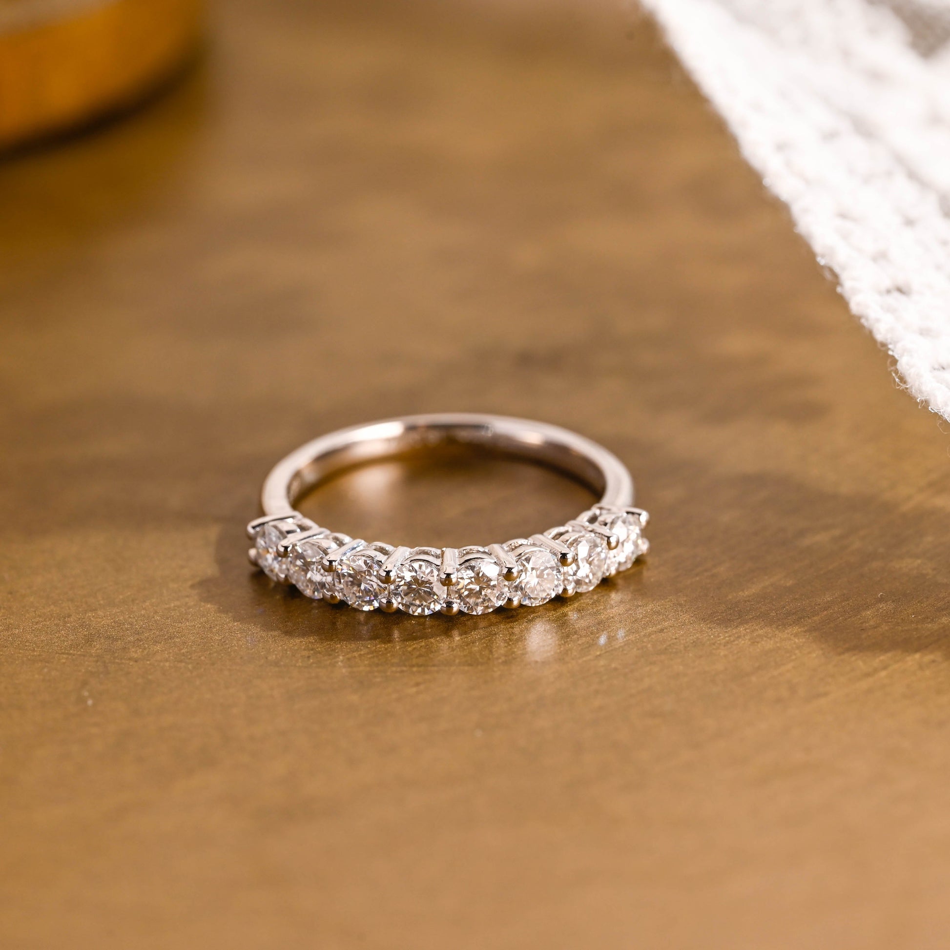0.15 TCW Round Milgrain Lab Grown Diamond Wedding Band