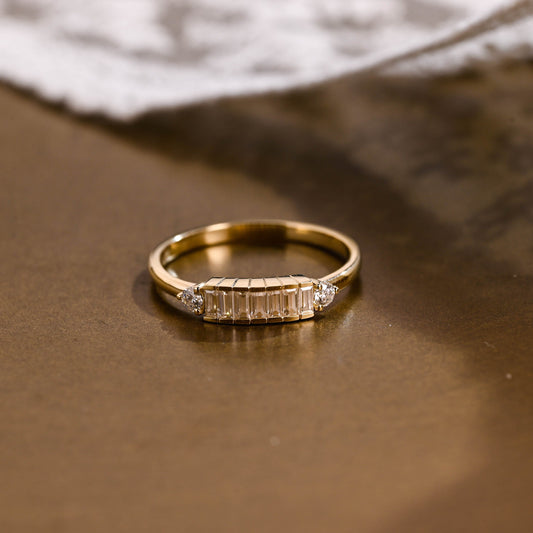 0.15 TCW Round Milgrain Lab Grown Diamond Wedding Band