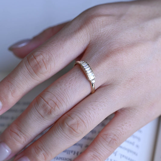 0.15 TCW Round Milgrain Lab Grown Diamond Wedding Band